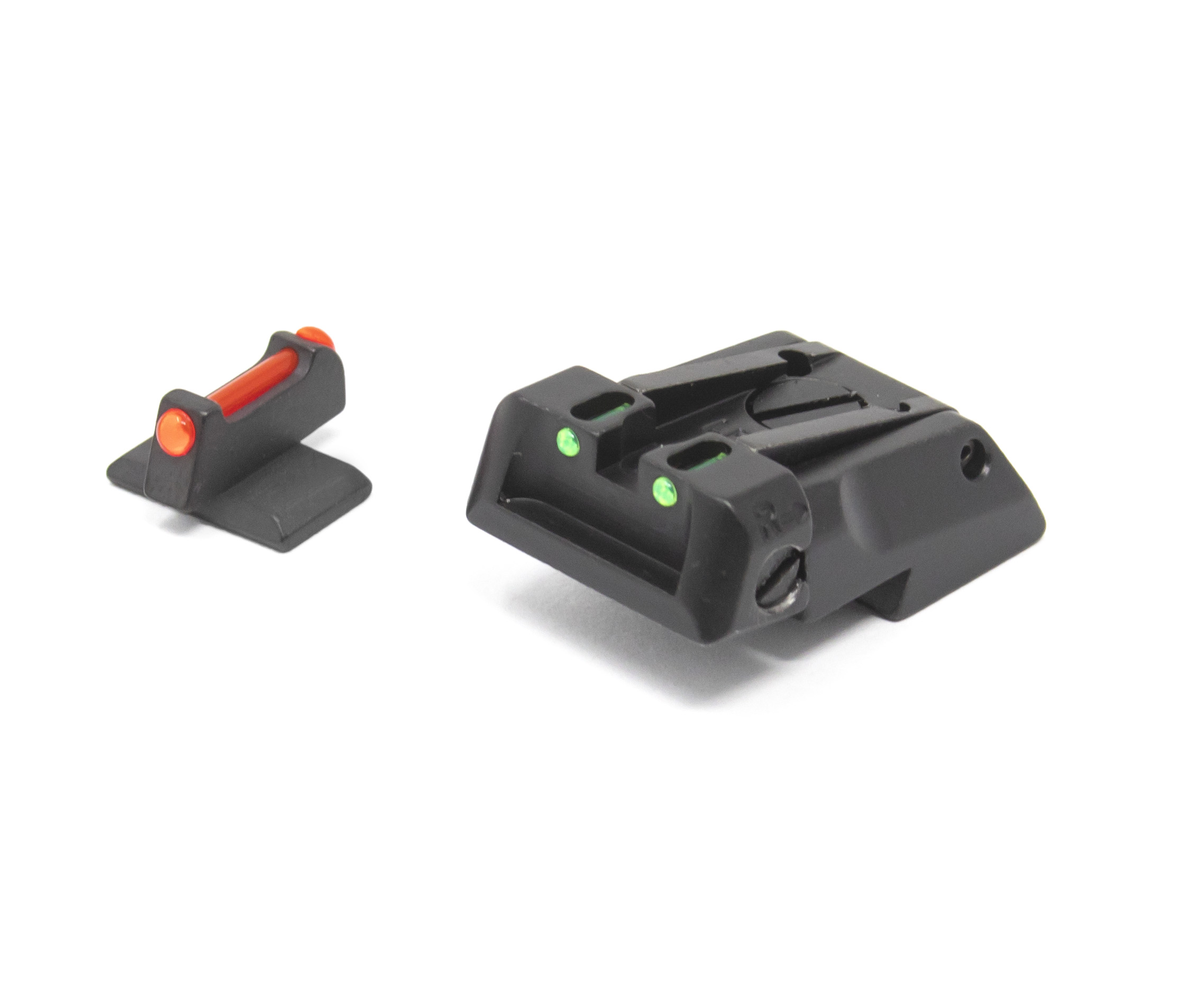 1911 Standard Dovetail - Fiber Optic Adjustable Sight Set Flat Front Sight – Fusion Firearms