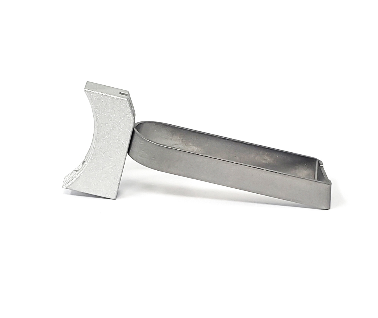 1911 Trigger - Short Length, Solid Design w/ Serrated Front – Fusion Firearms — image 2