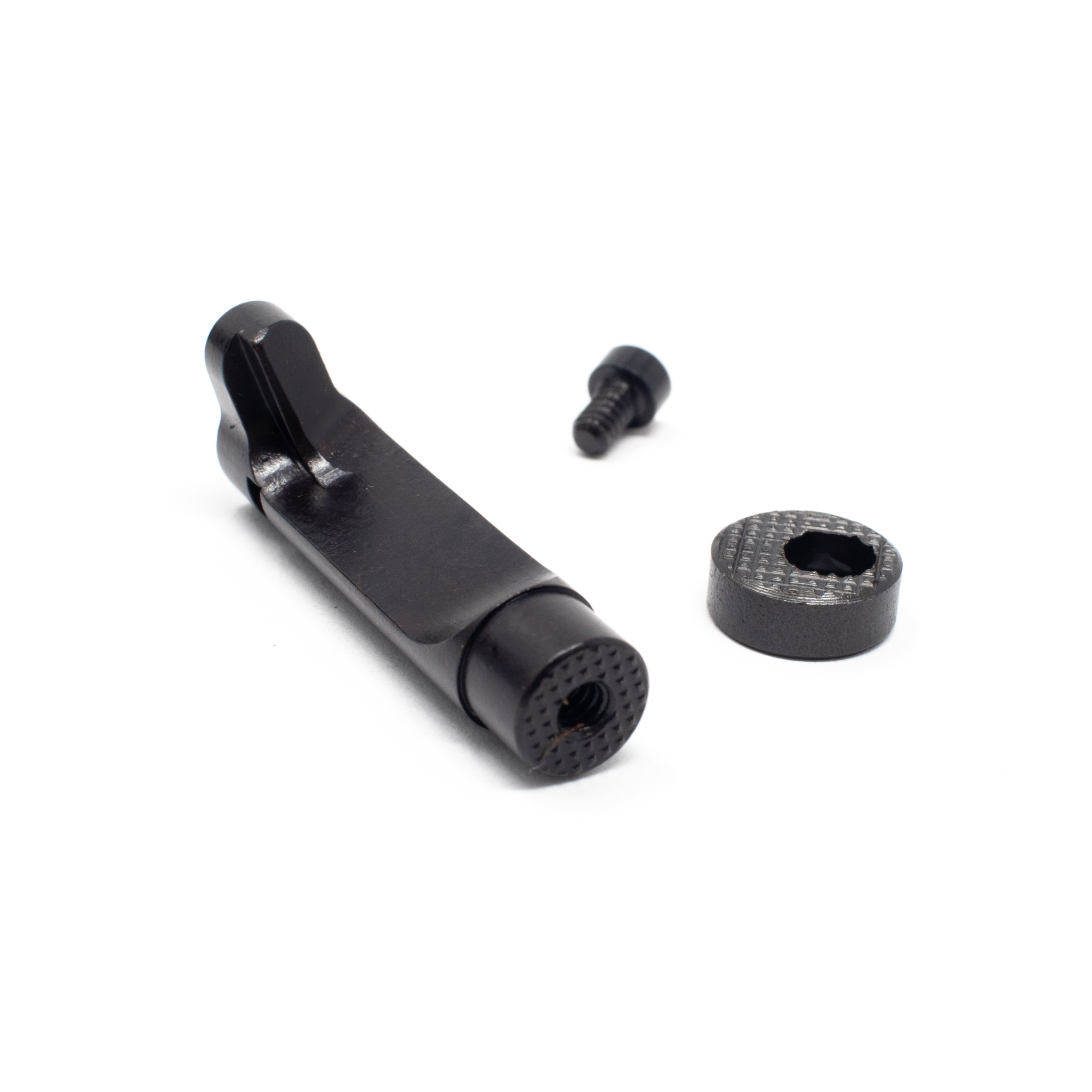 1911 Double Stack Magazine Catch - Big Button Extended Black – Fusion Firearms — image 2
