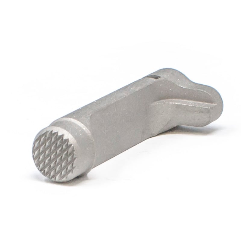 1911 Double Stack Magazine Catch - Extended, Stainless Checkered – Fusion Firearms