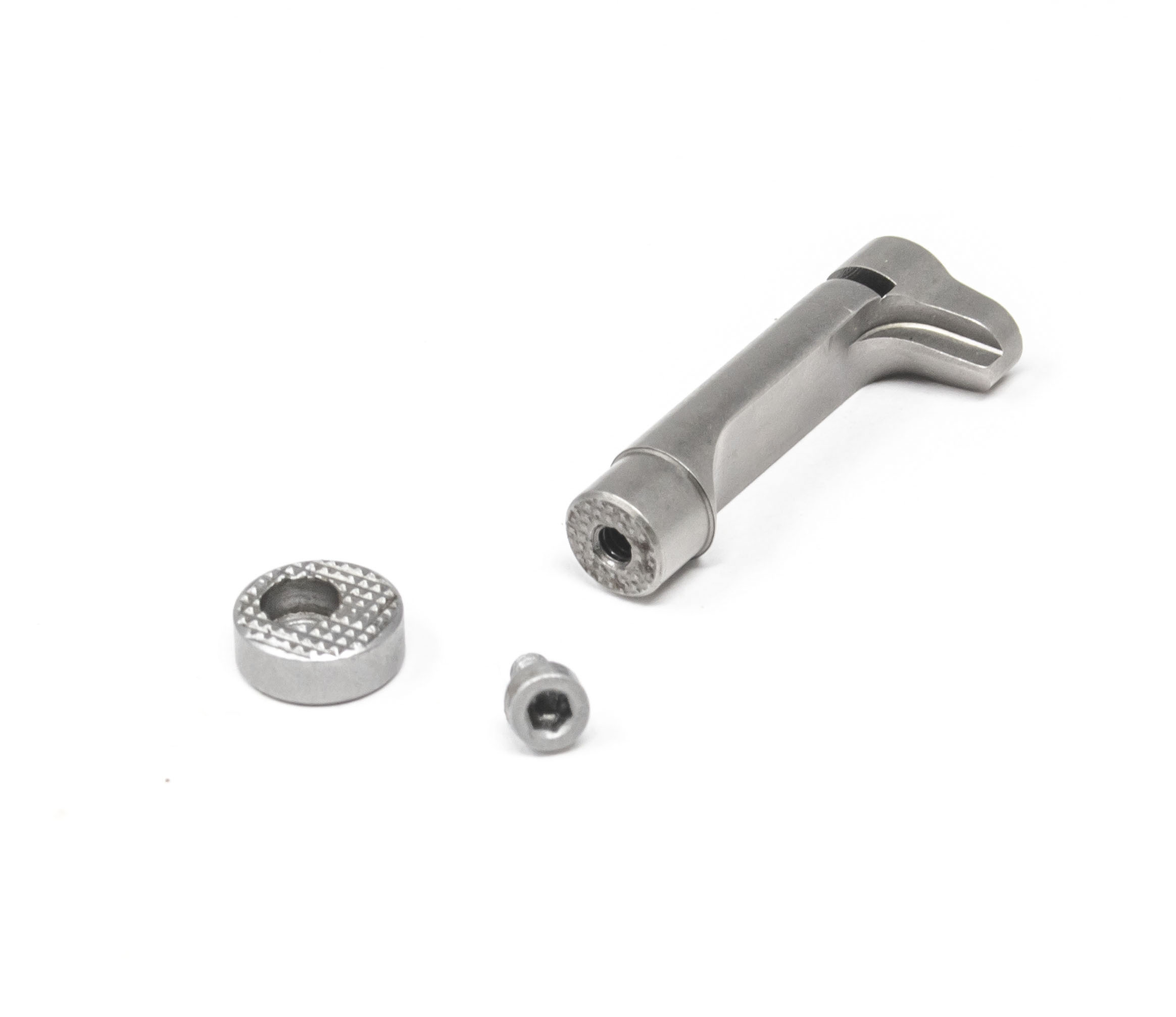 1911 Double Stack Magazine Catch - Extended, Stainless, Over-Sized Button – Fusion Firearms — image 4