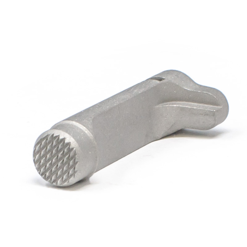 1911 Double Stack Magazine Catch - Standard, Stainless Checkered – Fusion Firearms