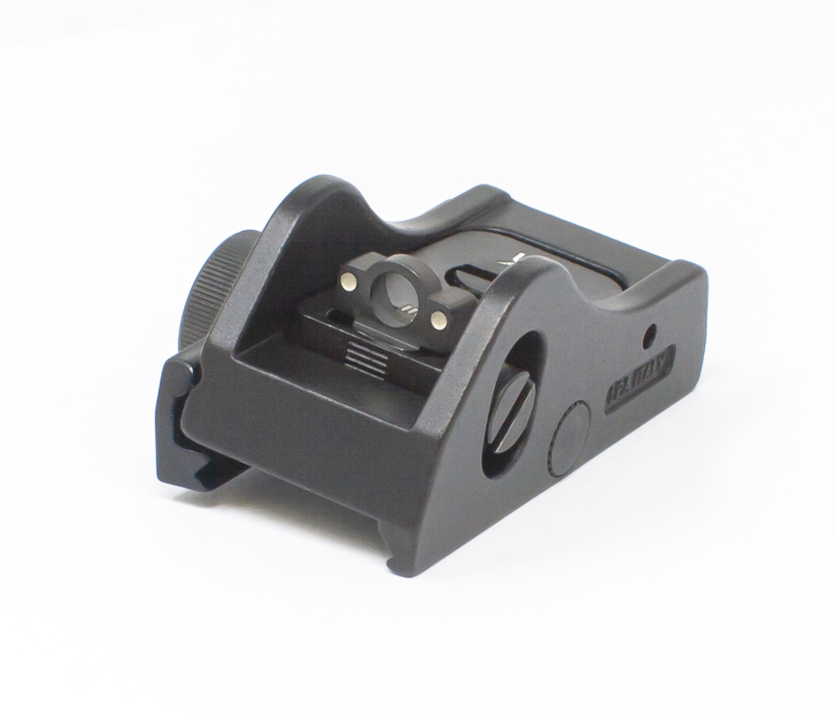 Adjustable Rear Shotgun Sight for Weaver &/or Picatinny Rail - Twin White Dot Ghost Ring – Fusion Firearms