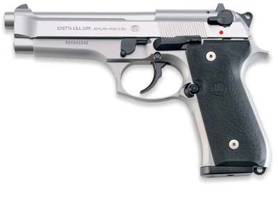 Beretta 92FS Inox 9mm 4.9″ Stainless Barrel