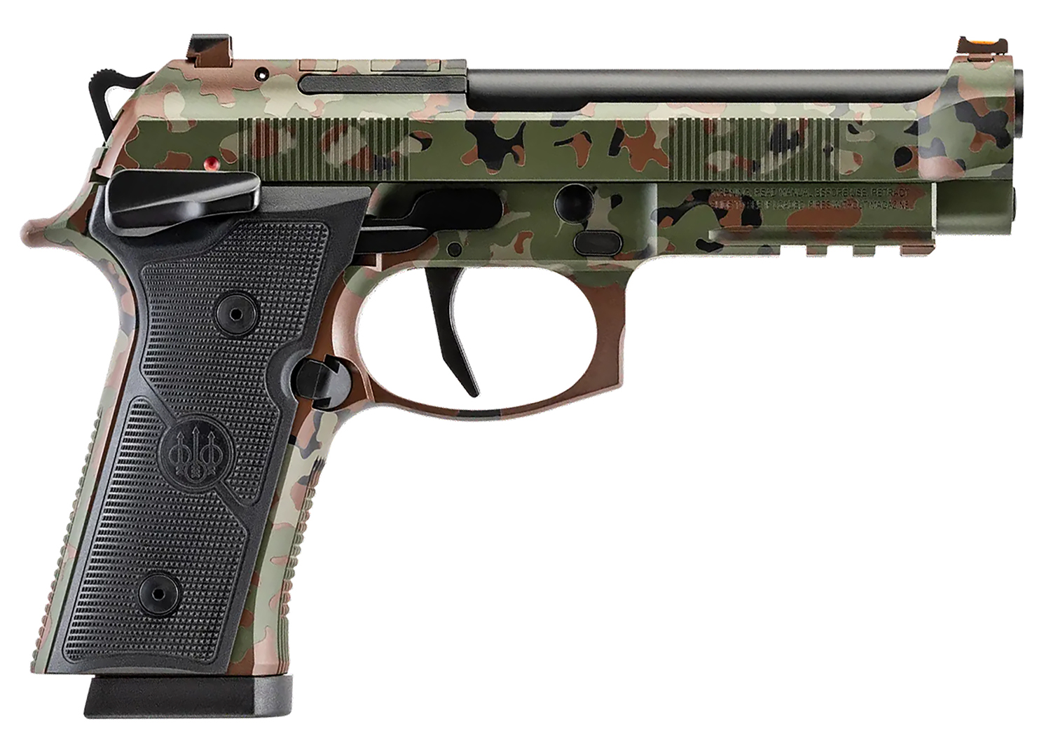 Beretta 92XI SAO FS 9MM 4.7″ Flecktarn Camo, 10rd
