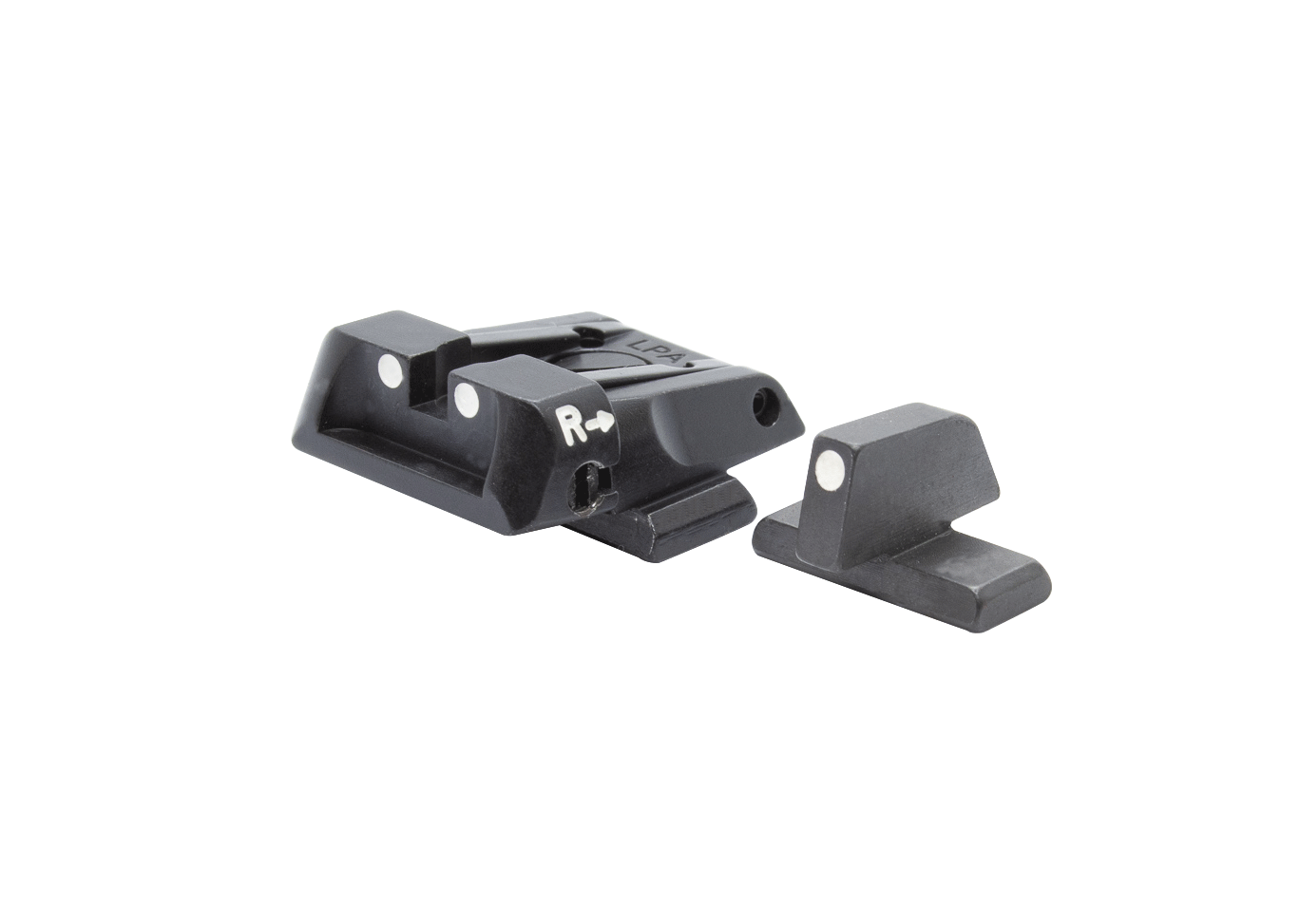 Beretta APX - White Dot Adjustable Sight Set – Fusion Firearms
