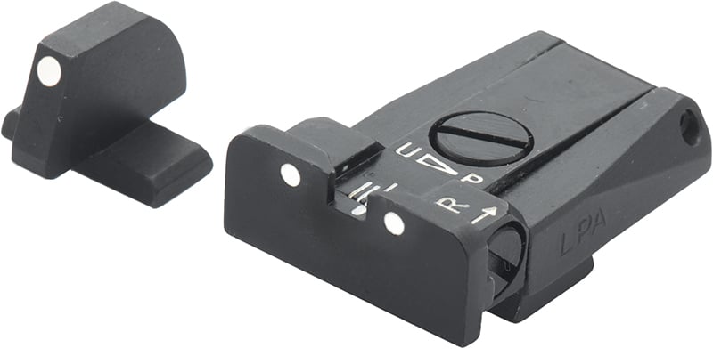 Beretta Brigadier and Stock - White Dot Adjustable Sight Set – Fusion Firearms