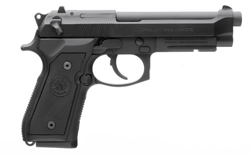 Beretta M9A1 9mm 4.9″ 10rd Black Alloy Frame