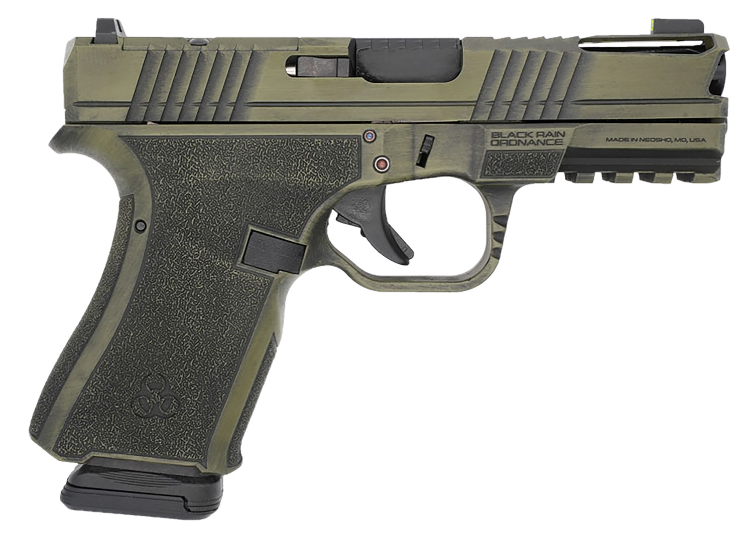Black Rain Ordnance FLP9MMBGB Compact Frame 9mm 15+1 4″ Stainless Steel Slide