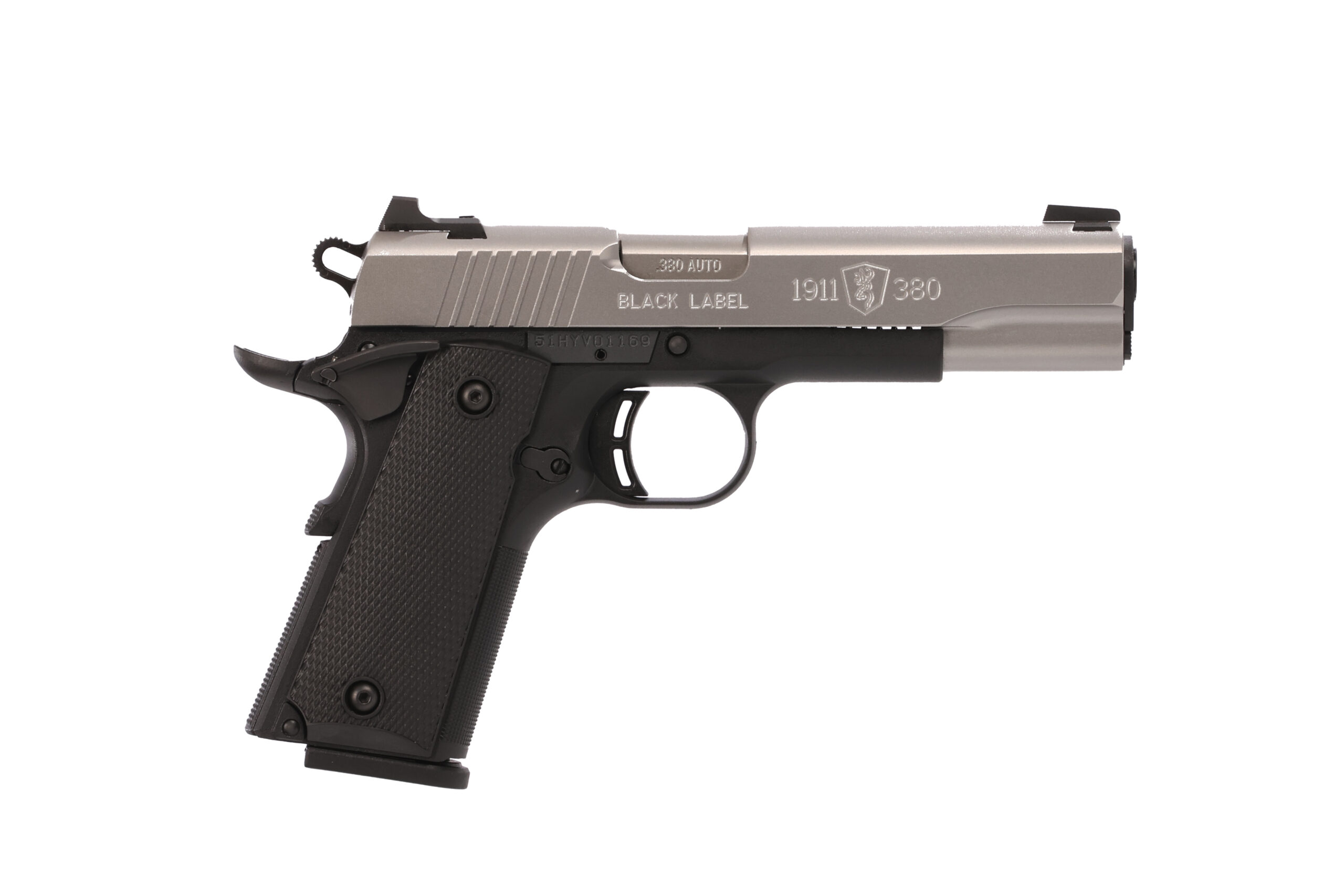 Browning 1911-380 .380 ACP 4.25 in Stainless/Black Polymer