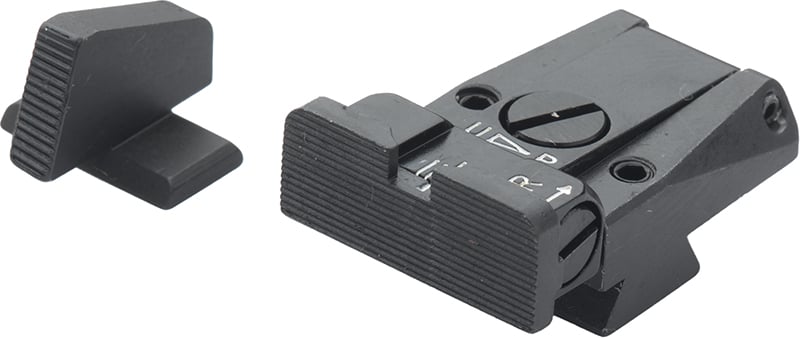 Browning High Power with Front Dovetail - Black Target Adjustable Sight Set – Fusion Firearms