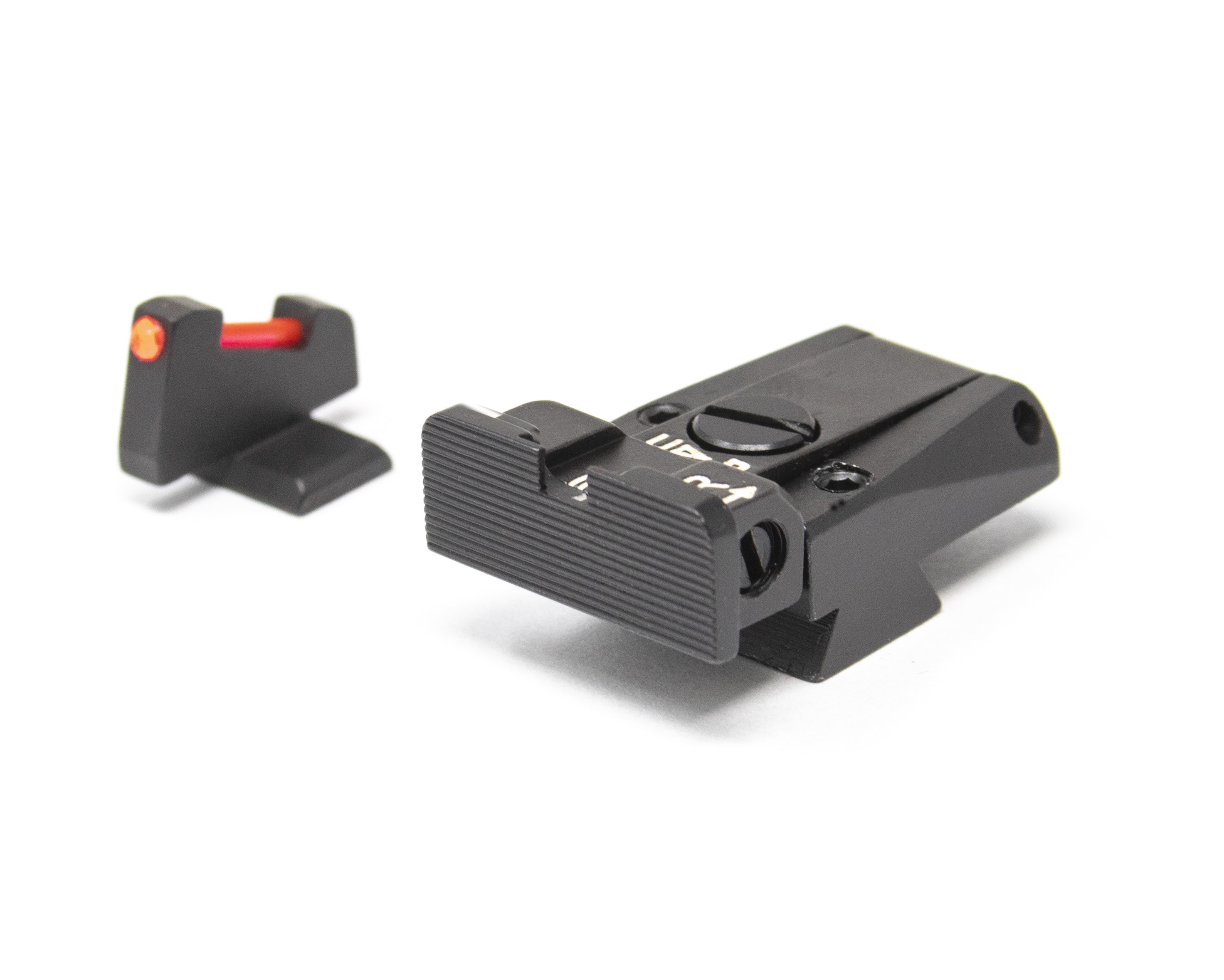 Browning High Power with Front Dovetail - Black Target with Fiber Adj Sight Set – Fusion Firearms