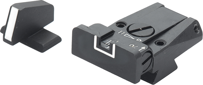 Browning High Power with Front Dovetail - White Outline Adjustable Sight Set – Fusion Firearms