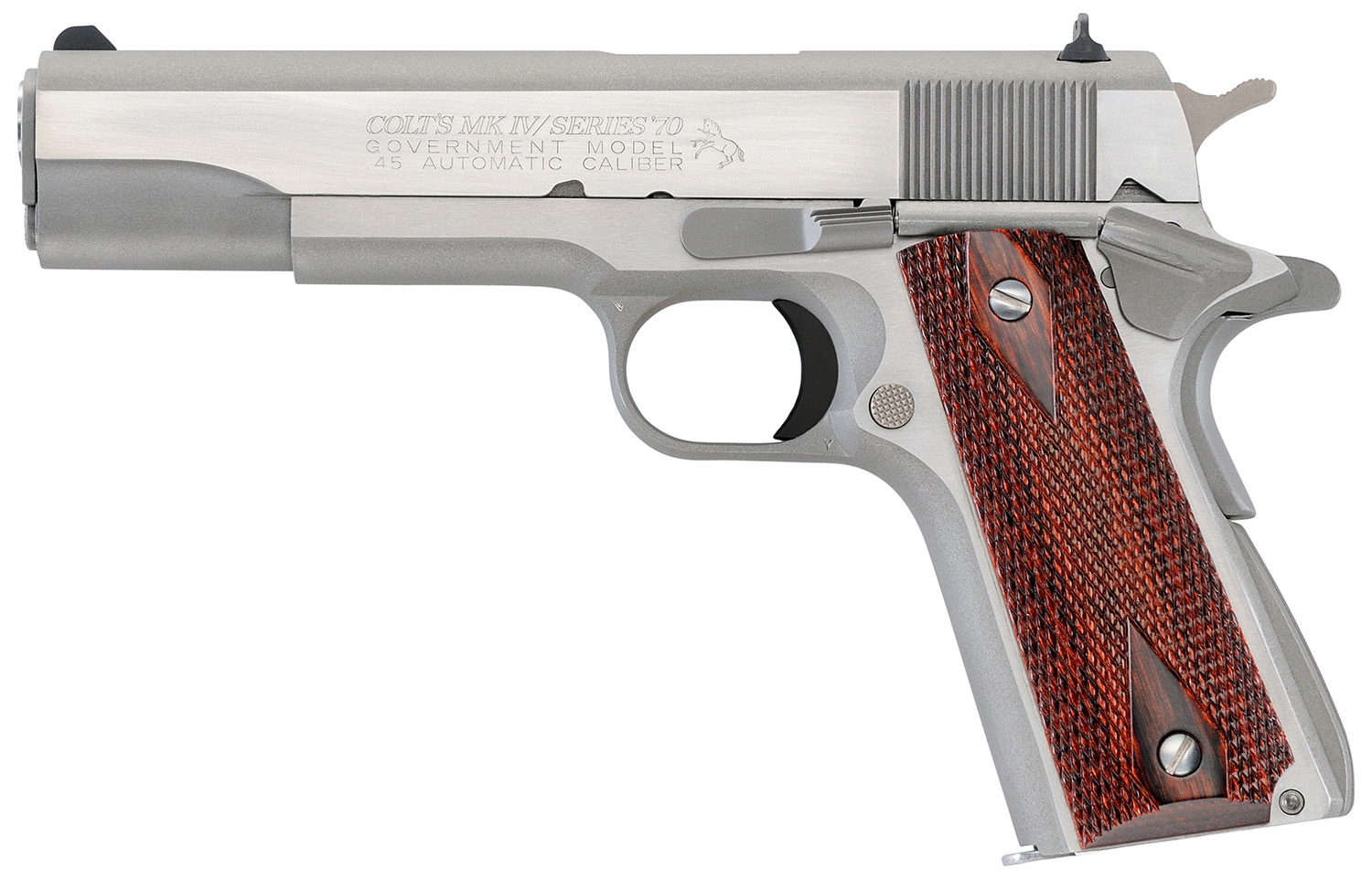 Colt 1911 Government .45 ACP 5-inch Brushed Stainless
