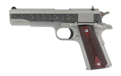 Colt 1911C GOVT .38 Super 5″ Stainless Engraved