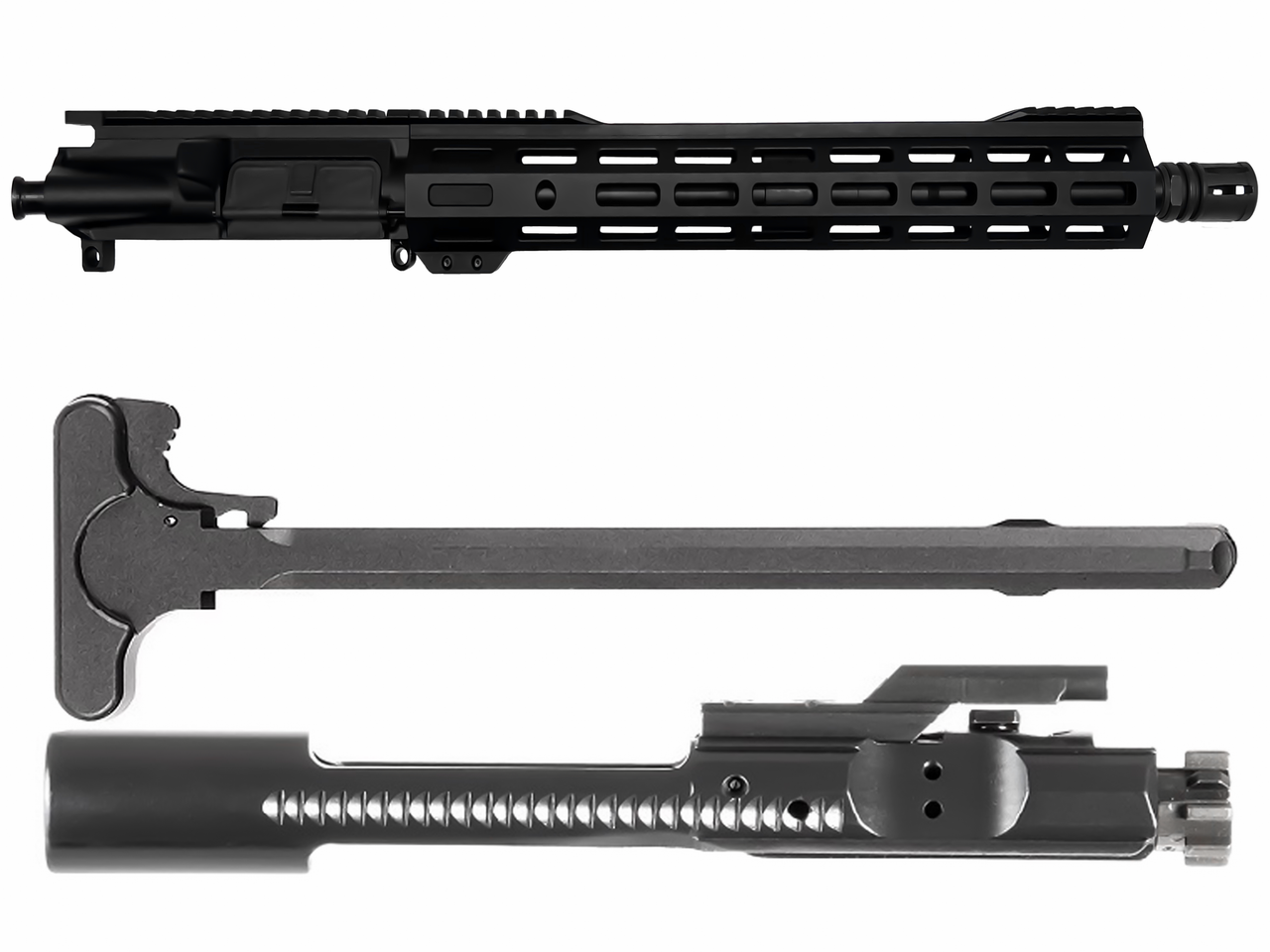 Combat Armory AR-15 300BLK - 16" LENGTH 1:7 TWIST W/ 15" SLIM M-LOK Hand-guard NO Assembly Required With BCG and Charging Handle