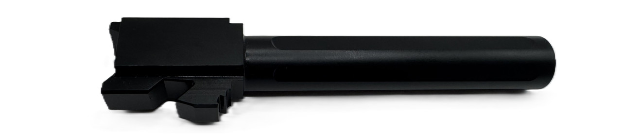 Combat Armory Barrel Fits Glock 17 9mm Match 5 Sided Flat Fluted Barrel in Black