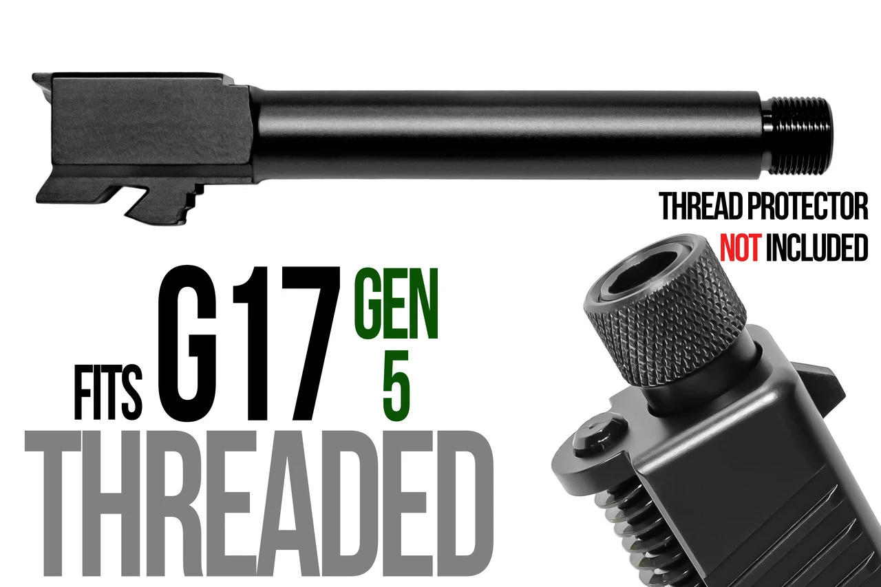 Combat Armory barrel Fits Glock 17 GEN 5 Match Grade 9mm Barrel threaded