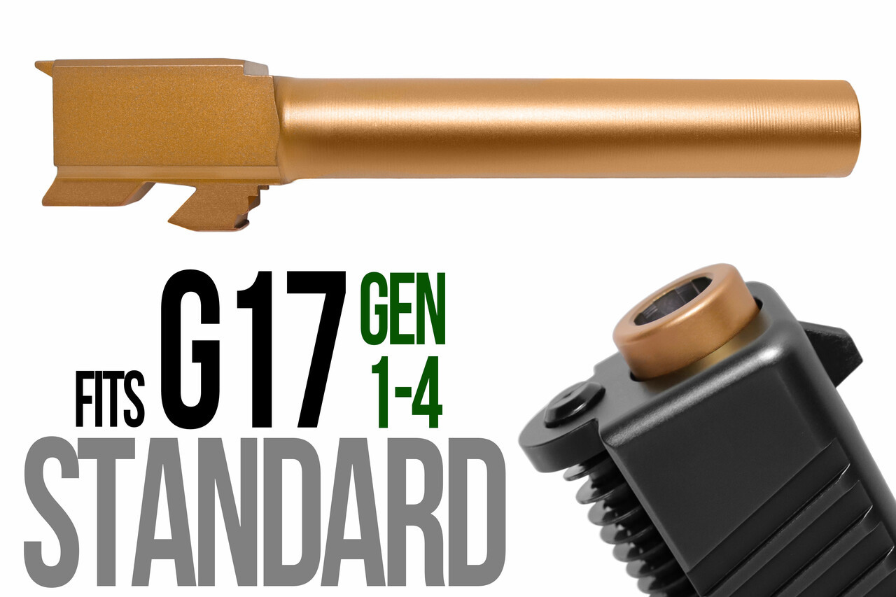 Combat Armory barrel Fits Glock 17 New  9mm Match Grade Barrel in Copper