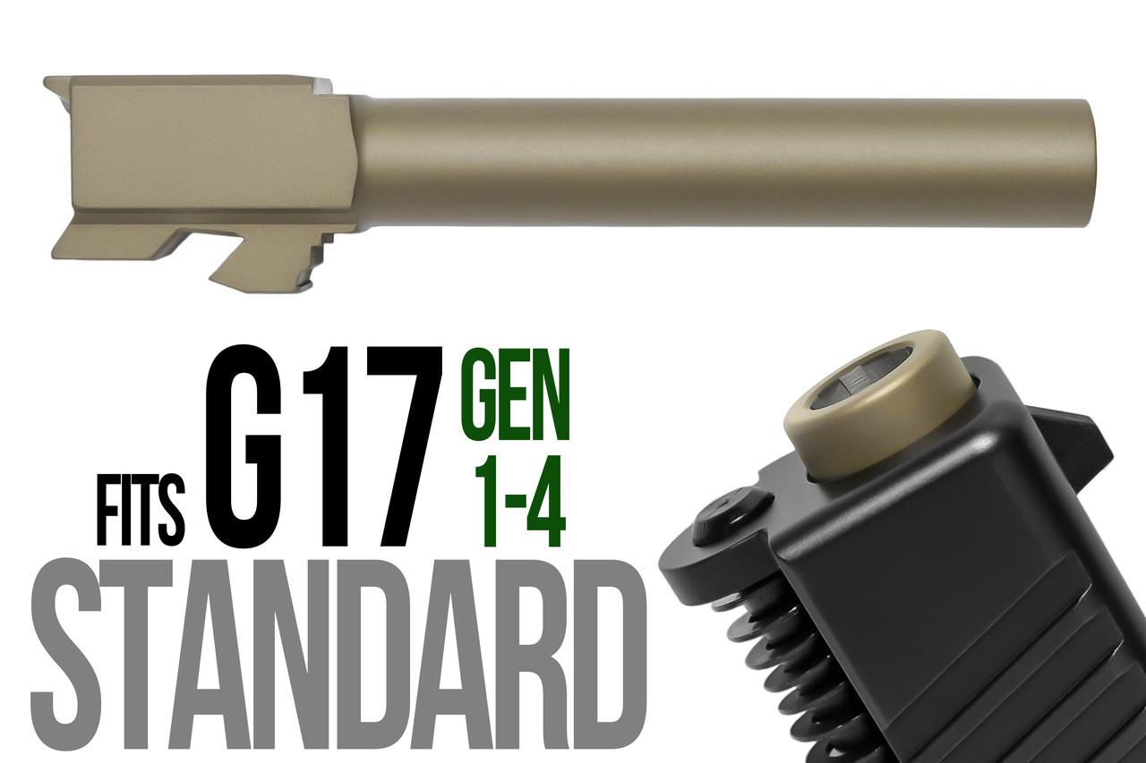 Combat Armory barrel Fits Glock 17 New  9mm Match Grade Barrel in Dark Earth