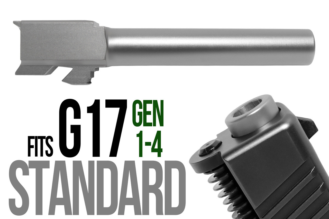 Combat Armory barrel Fits Glock 17 New  9mm Match Grade Barrel in Flat Gray
