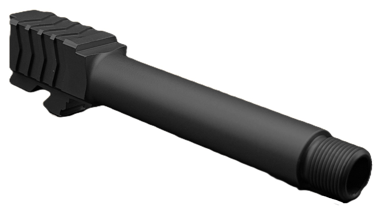 Combat Armory Barrel Fits Glock 19 9mm Match Arrow Barrel Threaded in Black