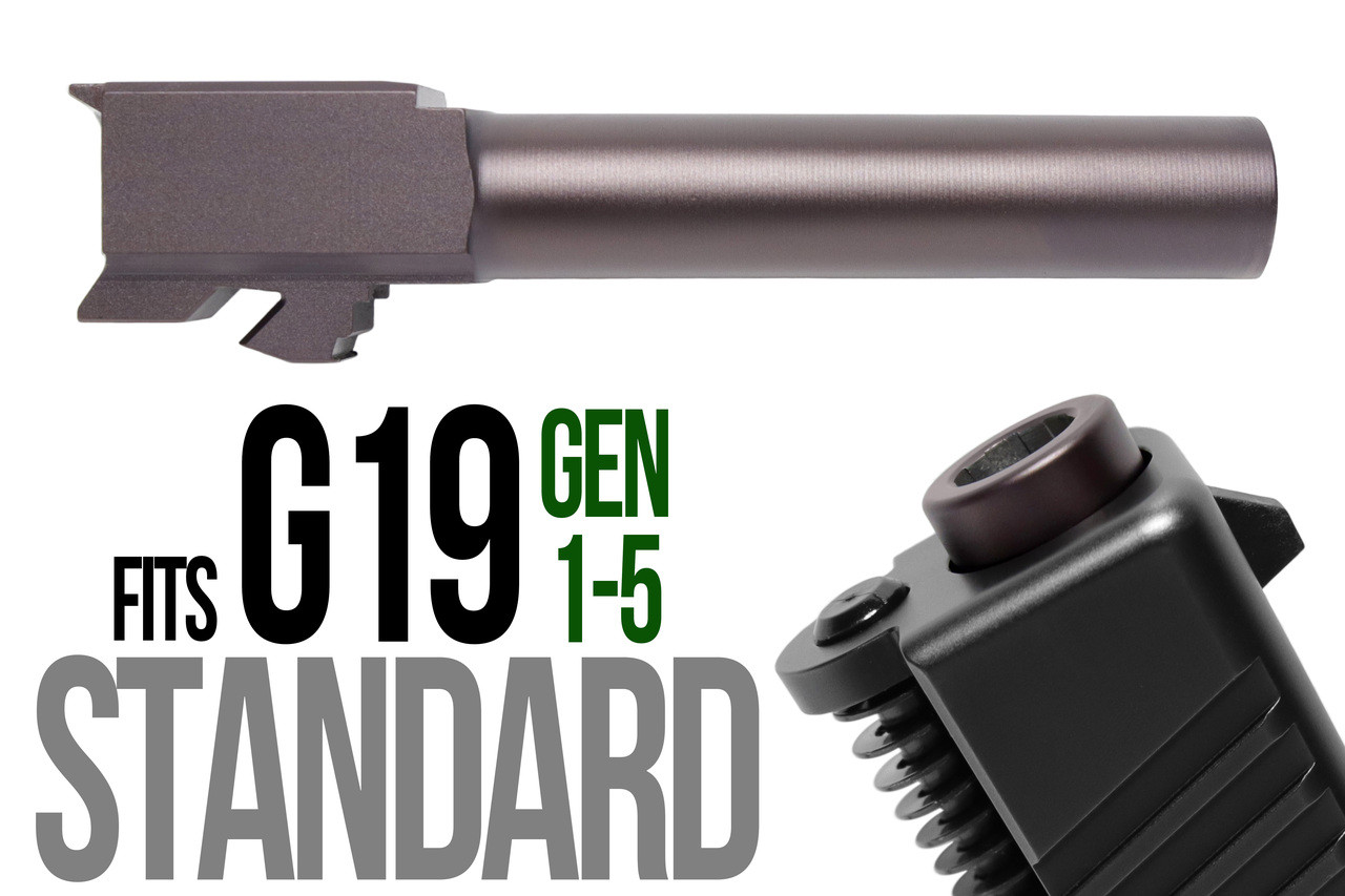 Combat Armory barrel Fits Glock 19  9mm Match Barrel in Plum