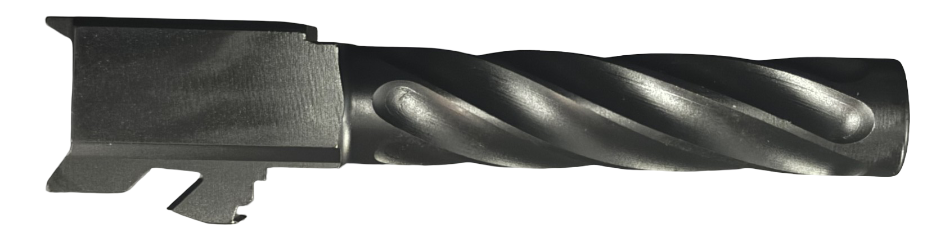Combat Armory Barrel Fits Glock 19 9mm Match Chunky Spiral Fluted Barrel in Black
