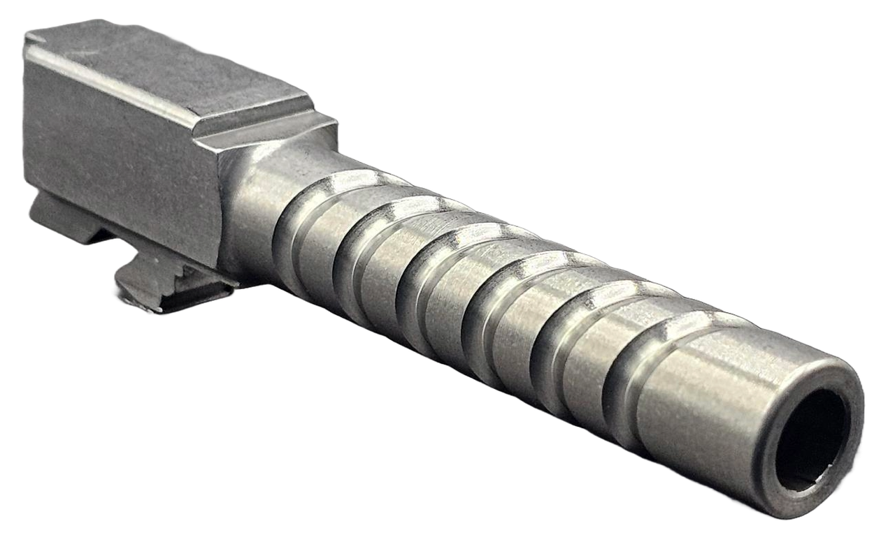 Combat Armory Barrel Fits Glock 19 9mm Match Coil Barrel Naked Stainless Steel