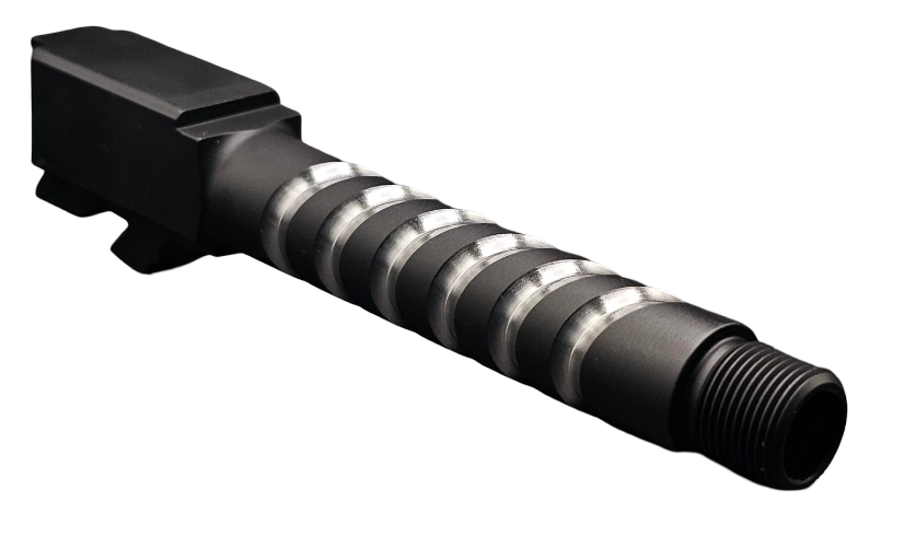Combat Armory Barrel Fits Glock 19 9mm Match Coil Barrel Threaded 2 Tone