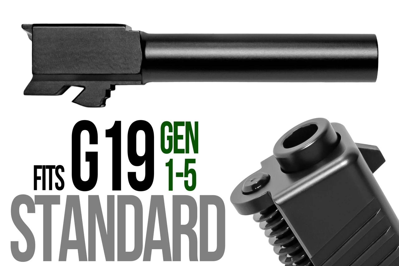 Combat Armory barrel Fits Glock 19 9mm Match Grade Barrel