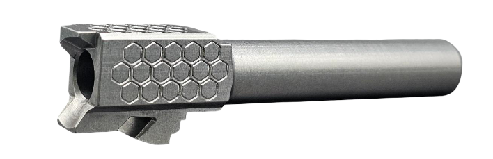 Combat Armory Barrel Fits Glock 19 9mm Match Honeycomb Barrel Naked Stainless Steel
