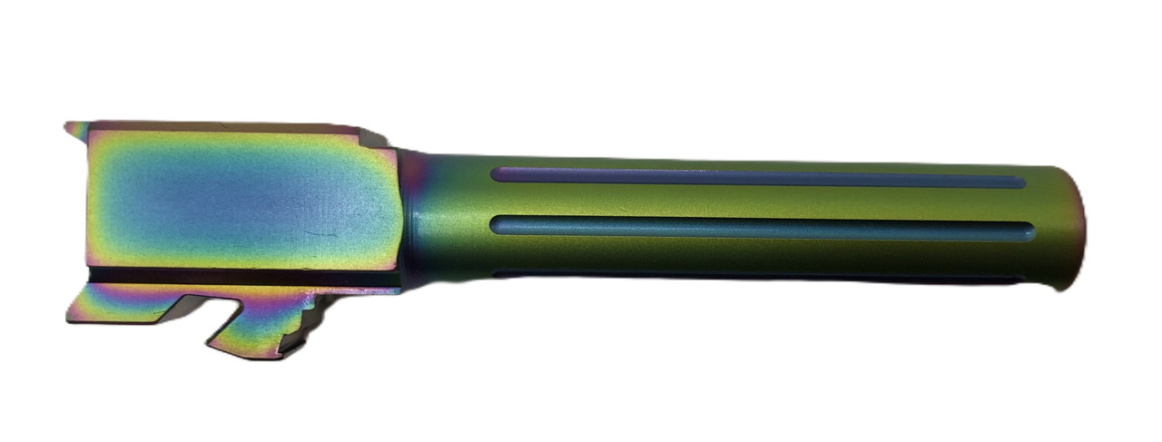Combat Armory Barrel Fits Glock 19 9mm Match Straight Fluted Barrel  in Radio Active