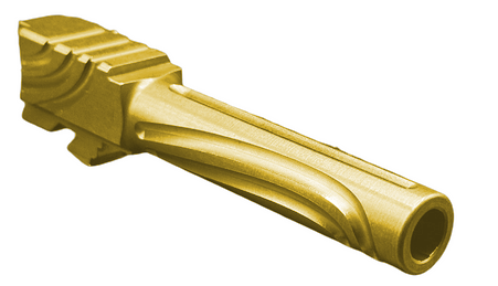 Combat Armory Barrel Fits Glock 19 9mm Match Titan 2 Series Barrel  in Gold