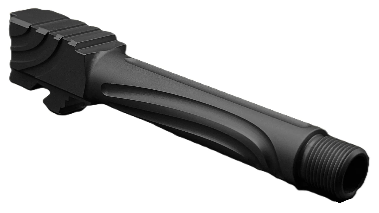 Combat Armory Barrel Fits Glock 19 9mm Match Titan 2 Series Threaded Barrel in Black