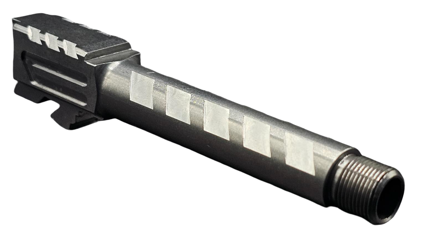 Combat Armory Barrel Fits Glock 19 9mm Match Titan 3 Series Threaded Barrel Naked Stainless Steel