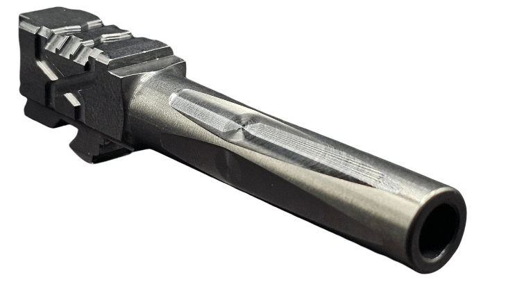 Combat Armory Barrel Fits Glock 19 9mm Match Titan 6 Series Barrel in Naked Stainless Steel