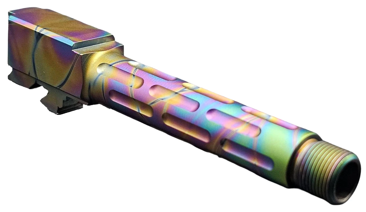 Combat Armory barrel Fits Glock 19 9mm Morse Code Barrel Threaded in Python