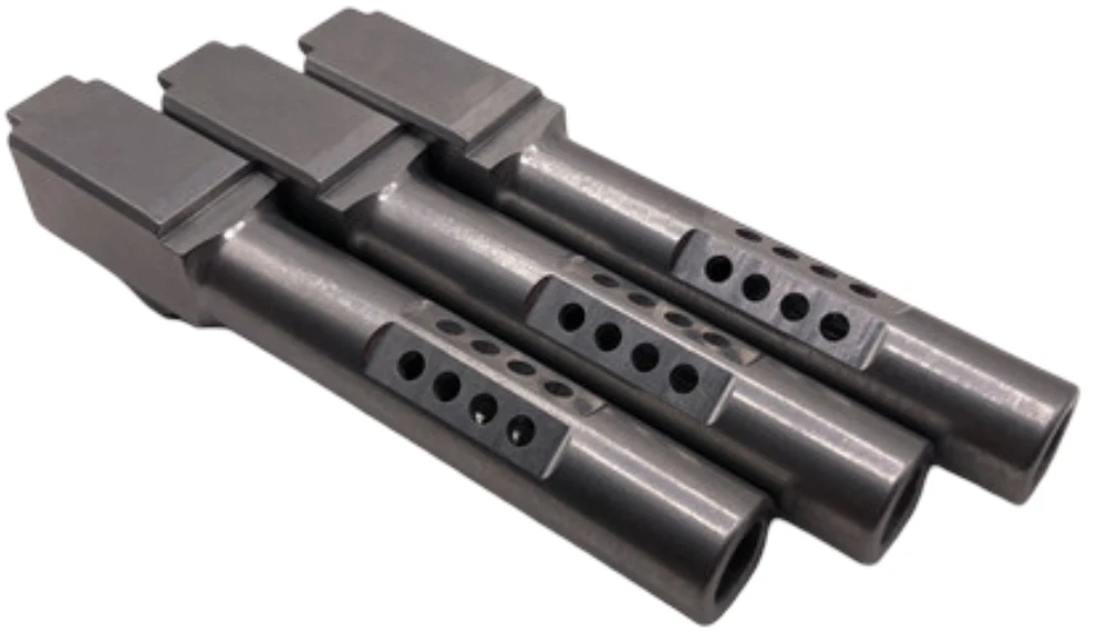 Combat Armory barrel Fits Glock 19 9mm Ported Barrel in Naked Stainless