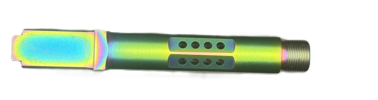 Combat Armory barrel Fits Glock 19 9mm Ported Barrel Threaded in Radio Active