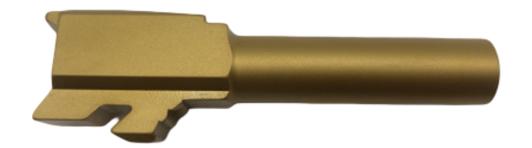 Combat Armory Barrel Fits Glock 43 43x 9mm Barrel in Gold
