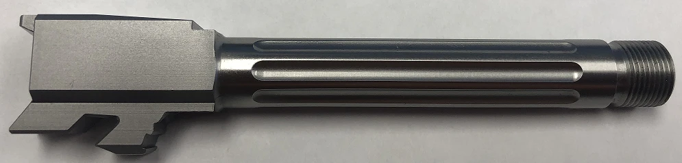 Combat Armory Barrel Fits Glock 48 9mm Straight Fluted Barrel Threaded
