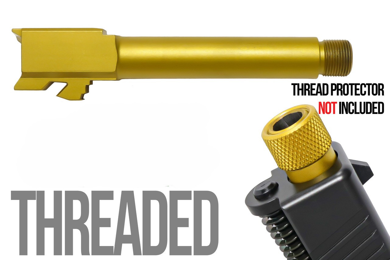 Combat Armory Barrel Fits Ruger RXM 9mm Match Grade Barrel Threaded in Gold