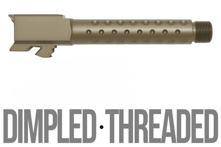 Combat Armory Barrel Fits Ruger RXM 9mm Match Threaded Dimpled Barrel in Dark Earth