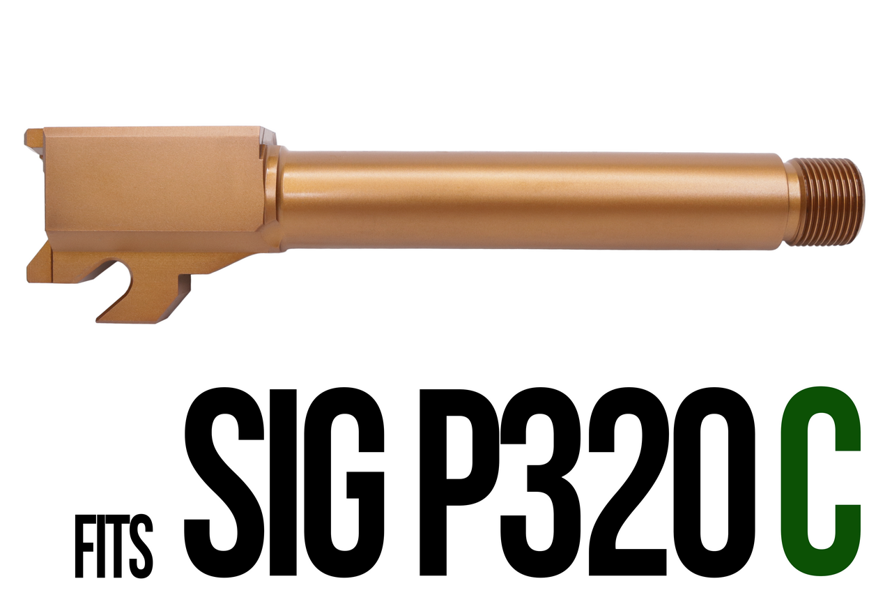 Combat Armory Barrel Fits SIG SAUER P320C 9MM Threaded 4.625'' In Copper