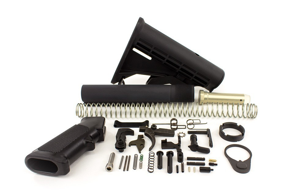Combat Armory mil-spec Lower Receiver Parts Kit & MIl-Spec Rifle Buttstock Kit