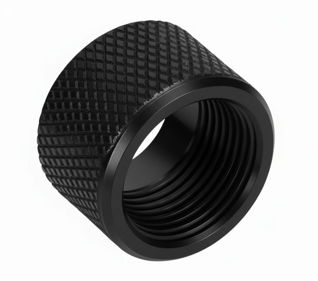 Combat Armory Thread Protector 1/2 x 28 (9mm & .357SIG Barrel) Knurled in Black