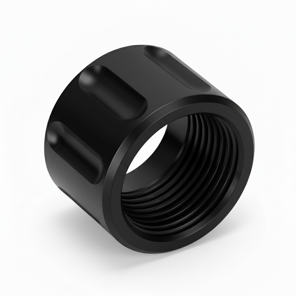 Combat Armory Thread Protector 1/2 x 28 (9mm & .357SIG Barrel) Straight Fluted in Black