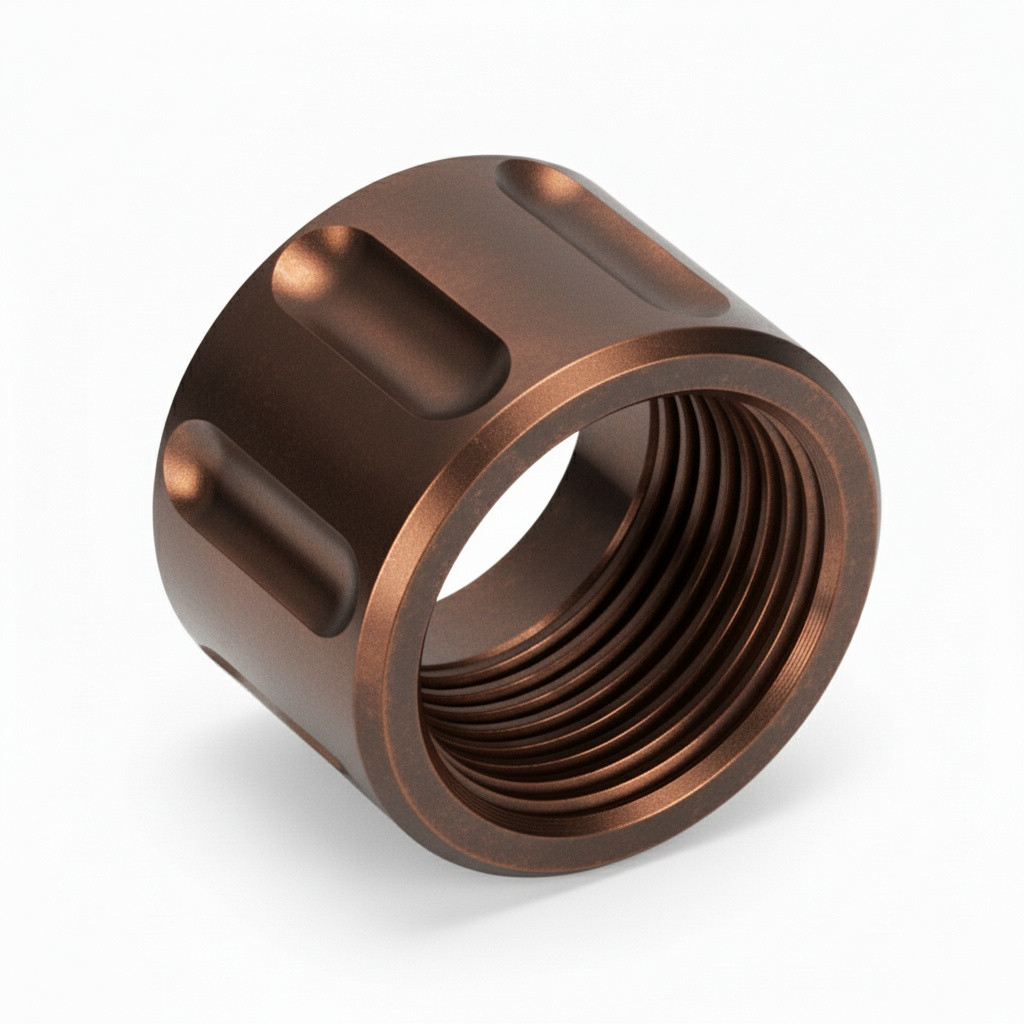 Combat Armory Thread Protector 1/2 x 28 (9mm & .357SIG Barrel) Straight Fluted in Copper