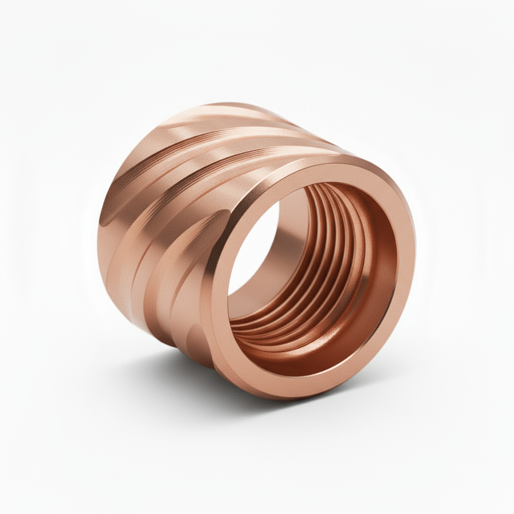 Combat Armory Thread Protector 1/2 x 28 (9mm & .357SIG Barrel) Thick Spiral in Rose Gold